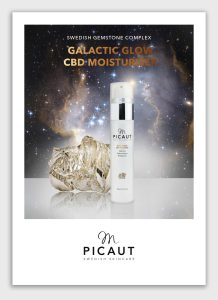 M Picaut – Galactic Glow CBD Moisturiser, Poster